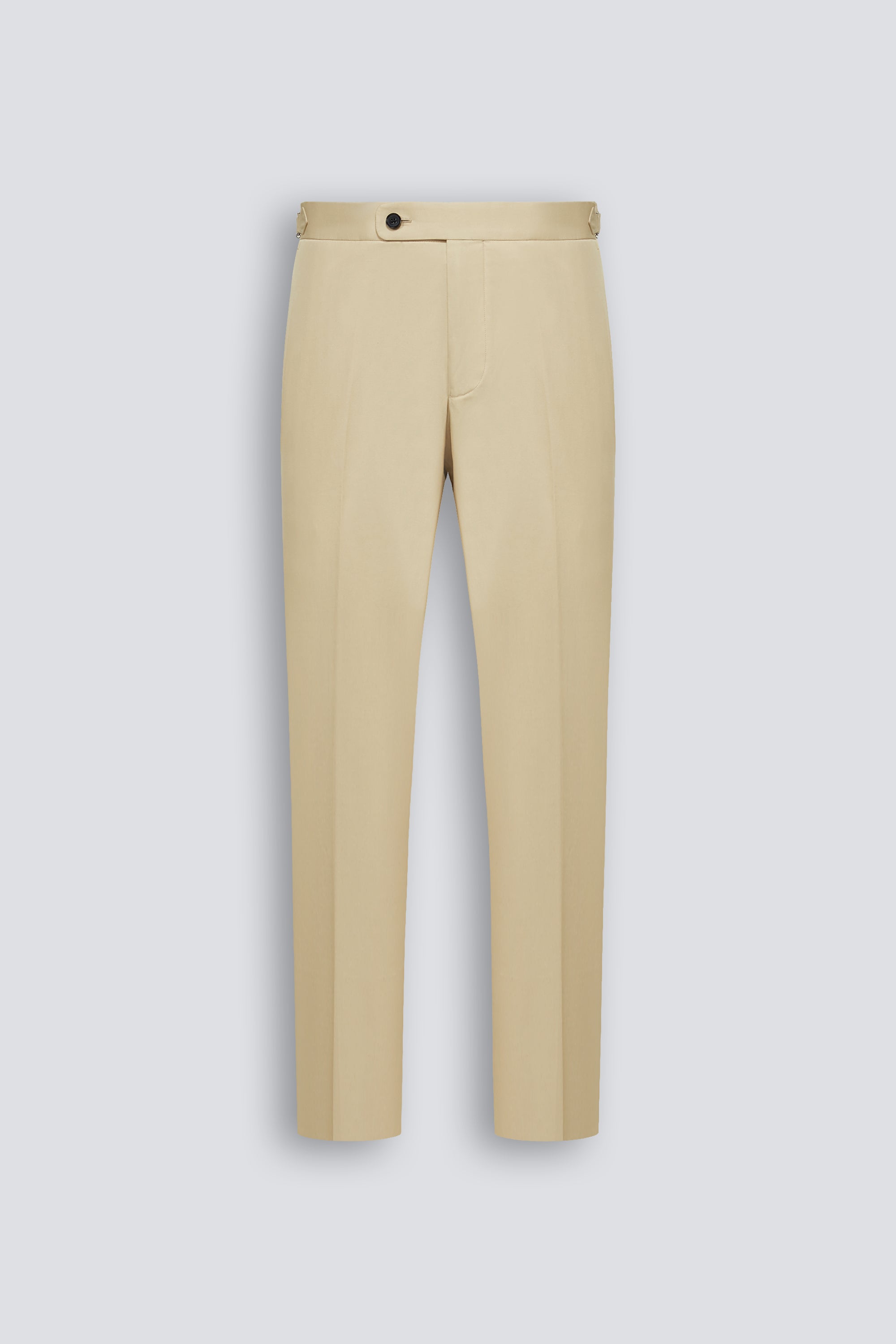 Handmade Beige Tailored Trousers — The Block